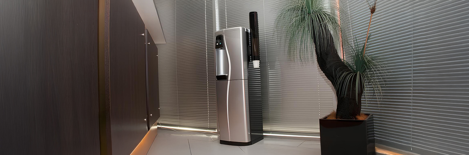 Aqua-Tech Platinum Freestanding Water Cooler, hot & cold.